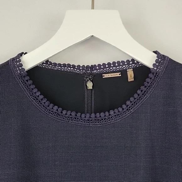 Elie Tahari Emory Wool Sheath Dress Grayed Navy Size 4 - Picture 6 of 15